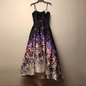 Betsy & Adam Floral Prom Dress